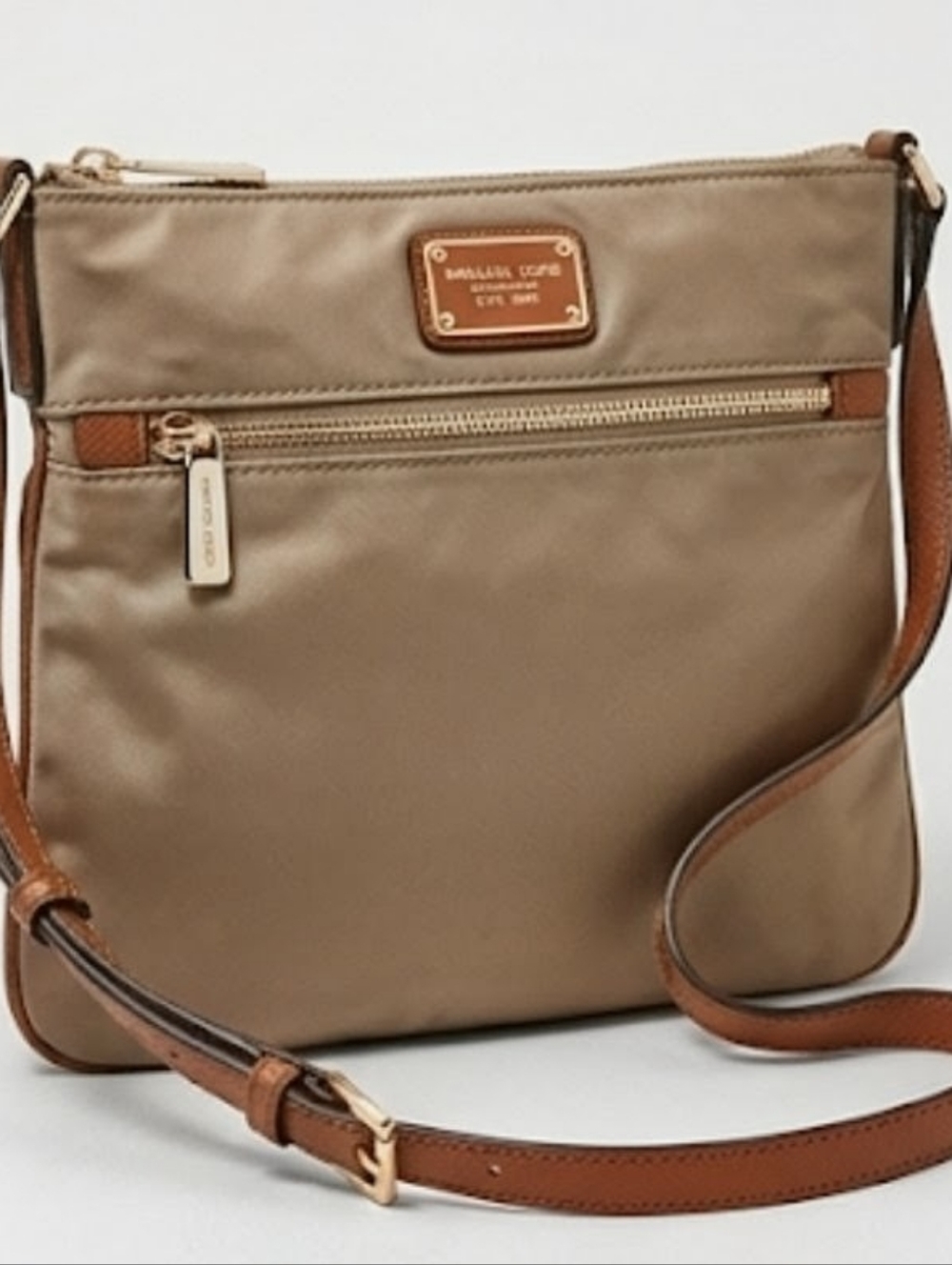 Michael Kors Kempton Large Crossbody Bag in Dusk/Tan